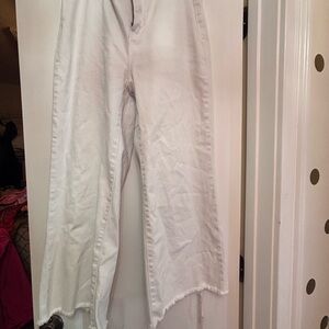 Zenana Outfitters White Flare Wide Leg Jeans